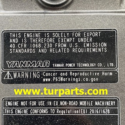 4TNV88-BDSA2 Yanmar Diesel Engine - Yanmar 4TNV88-BDSA2